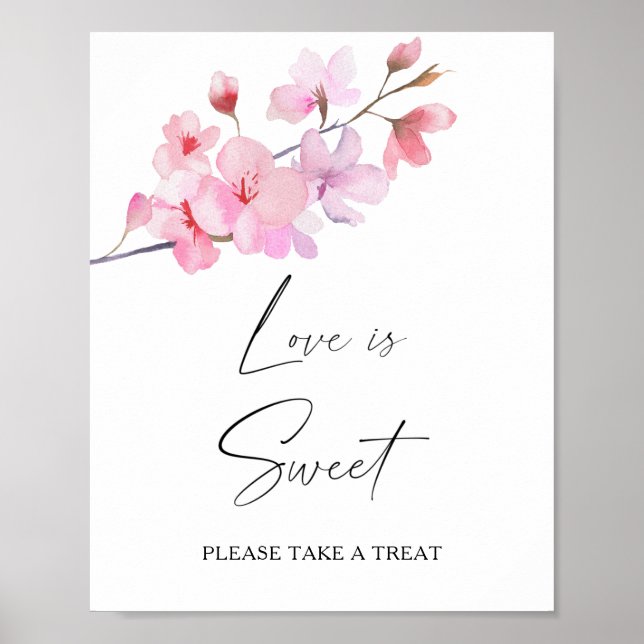 Póster sakura - love is sweet take a treat (Frente)