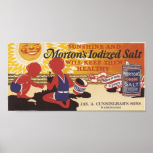 Póster Sal Vintage y Washington, Iowa