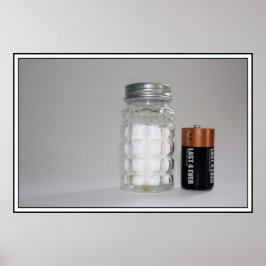 Póster Sal y batería