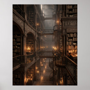Póster Sala de Archivo Antiguo Infinito