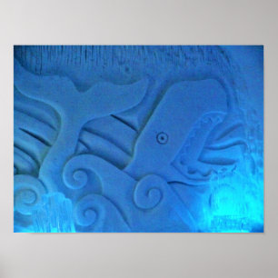 Póster Sala de ballenas en Hotel de Glace, Quebec, Canadá
