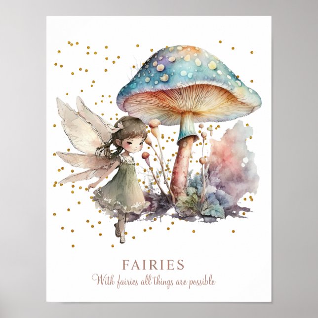 Póster Sala de Chicas de Fairy Saying (Frente)