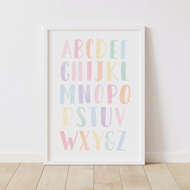 Póster Sala de Chicas del Alfabeto Pastel (Subido por el creador)