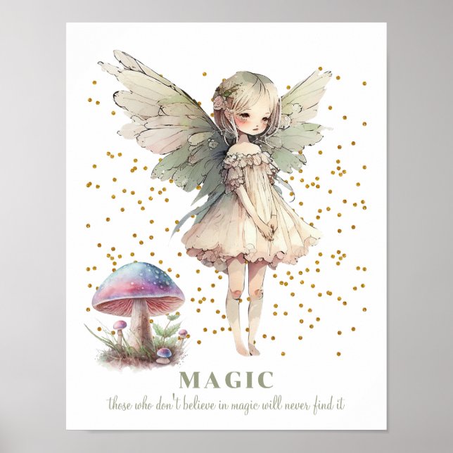 Póster Sala de Chicas Mágicos de Fairy Saying (Frente)