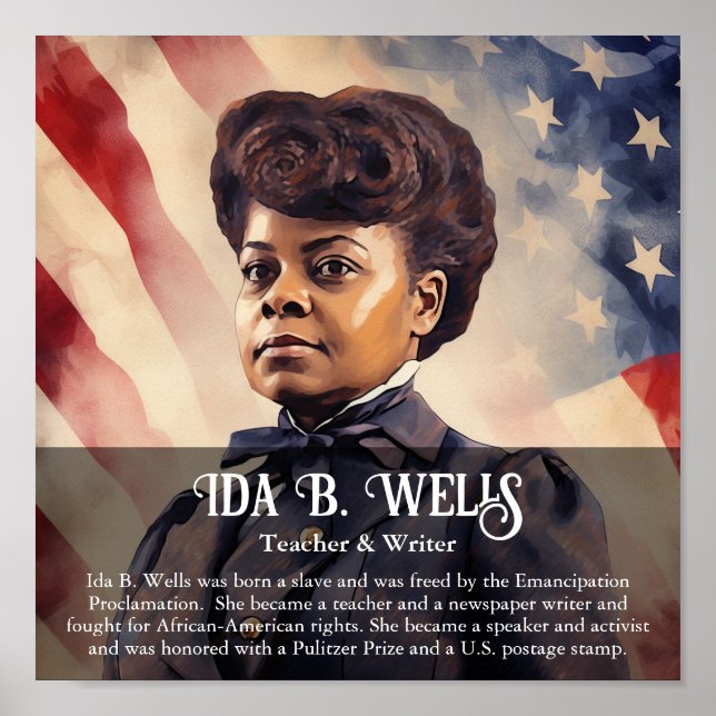Póster Sala De Clase Del Mes De Historia Negra Ida B Well (Frente)