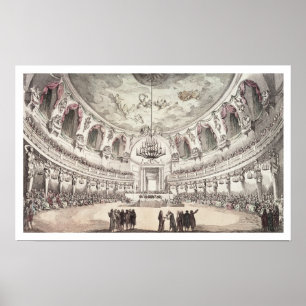 Póster Sala de conciertos en Venecia, siglo XVIII (eng de