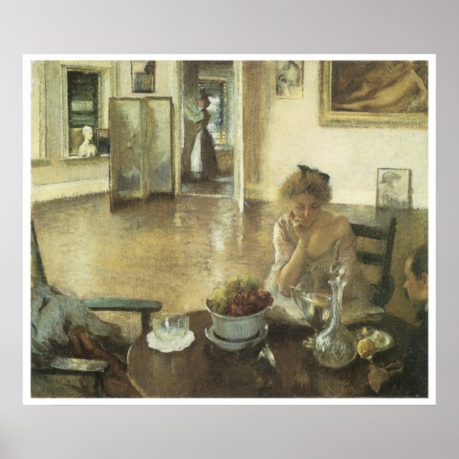 Póster Sala de desayunos, 1903 Edmund Charles Tarbell (Frente)