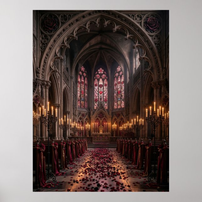 Póster Sala de la Catedral Gótica del Valentine (Frente)
