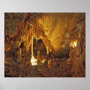 Póster Sala de las Cortinas, Parque Nacional Mammoth Cave
