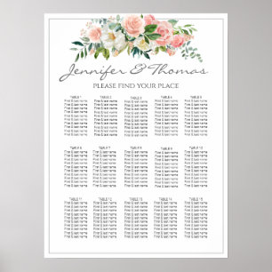 Póster Sala De Mesa Planea Un Poster De Jardín Magico Ros