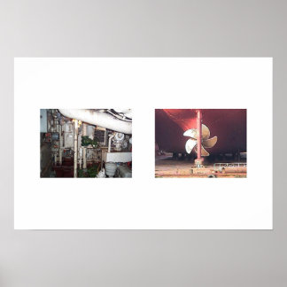 Póster Sala De Motor 2 Y Tamaño De Prop 22 Por 15