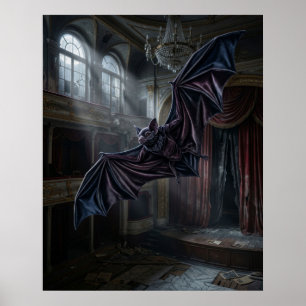 Póster Sala de Ópera del Murciélago de Terciopelo