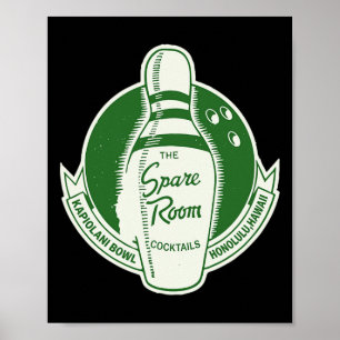 Póster Sala de repuesto Bowling Tail Lounge Honolulu