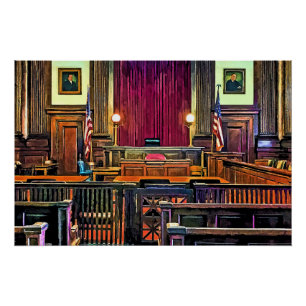 Póster Sala de tribunal