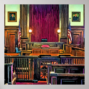 Póster Sala de tribunal