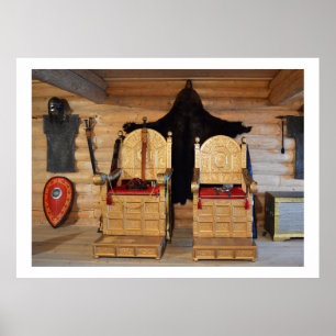 Póster Sala de trono con vistas