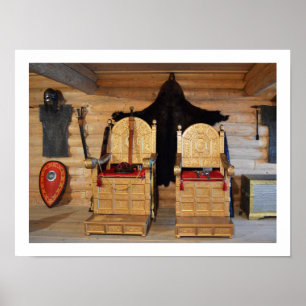 Póster sala del trono vikinga