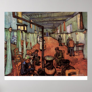 Póster Sala en el hospital de Arles por Vincent van Gogh