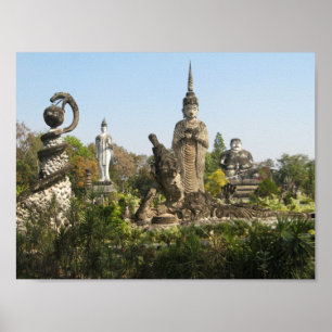 Póster Sala Keo Kou, Nong Khai, Tailandia