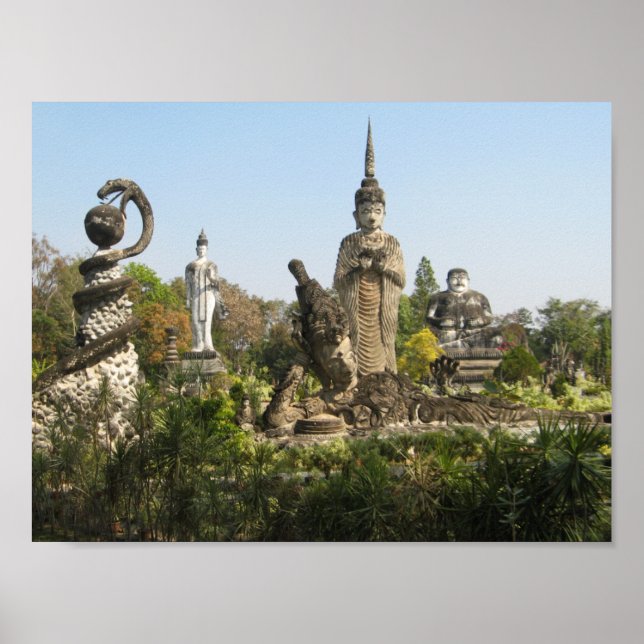Póster Sala Keo Kou, Nong Khai, Tailandia (Frente)