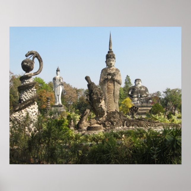 Póster Sala Keo Kou, Nong Khai, Tailandia (Frente)