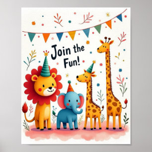 Póster Sala para niños/Fiesta