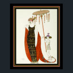 Póster "Salabaccha" 1927 Barbier Art Deco Print 16x20<br><div class="desc">Otra impresionante pieza de Art Deco Fashion del gran George Barbier titulada "Salabaccha",  aproximadamente 1927</div>