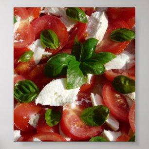 Póster Salada de tomate y mozzarella