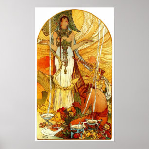 Póster Salammbô de Alphonse Mucha Poster