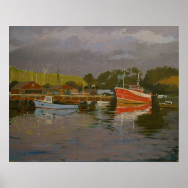 Póster Salcombe Quay 2 de Fisherman (Frente)