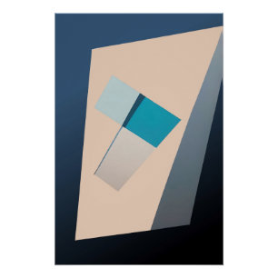 Póster Saldo en azul
