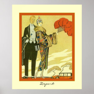 Póster Sale el ~ del ilustracion de la moda del art déco