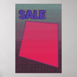Póster Sale Rótulo Poster Funky Zine Style