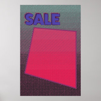 Póster Sale Rótulo Poster Funky Zine Style