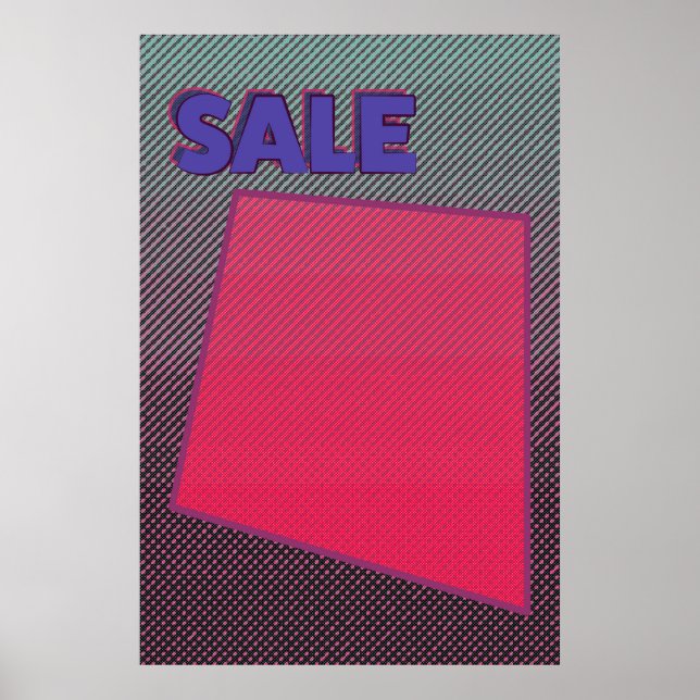 Póster Sale Rótulo Poster Funky Zine Style (Frente)