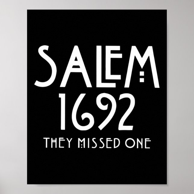Póster Salem 1692 Se Perdieron Un Gracioso Salem Hallowee (Frente)
