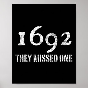 Póster Salem 1692 Se Perdieron Un Vestido Halloween