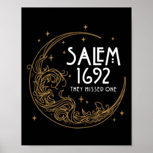 Póster Salem 1692 Se Perdieron Un Vestido Halloween 1