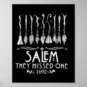 Póster Salem 1692 Se Perdieron Uno Para Halloween