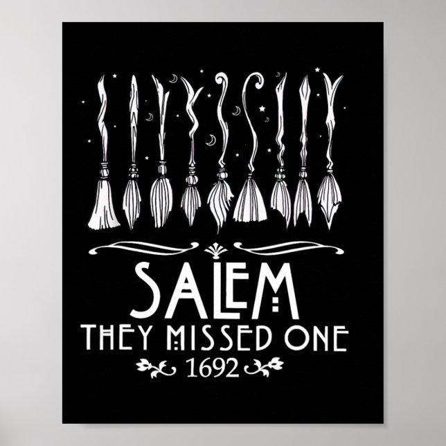Póster Salem 1692 Se Perdieron Uno Para Halloween (Frente)