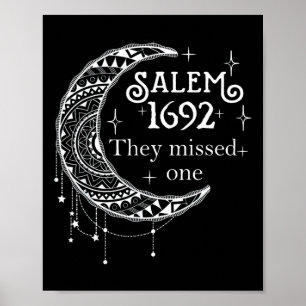 Póster Salem 1692 Se Perdieron Uno - Salem Witch 1692 Hal