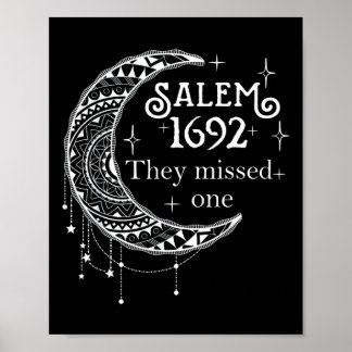 Póster Salem 1692 Se Perdieron Uno - Salem Witch 1692 Hal
