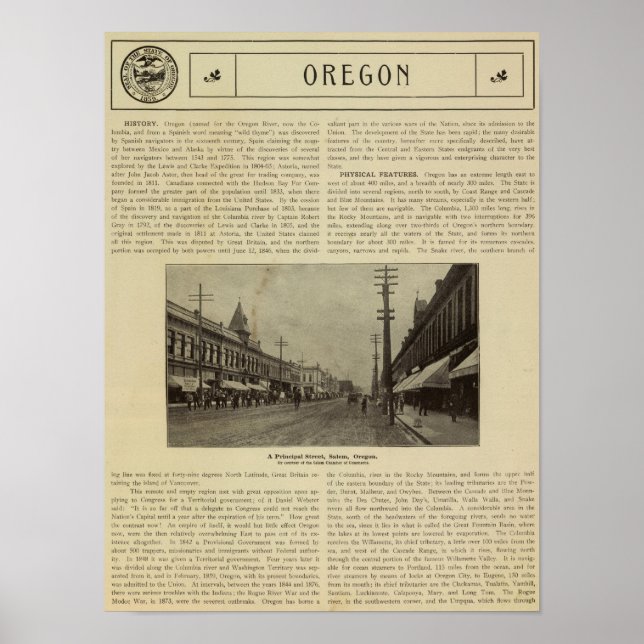 Póster Salem, Or street (Frente)