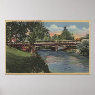 Póster Salem, Oregón - Hermosa Creek Mill