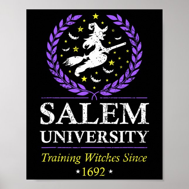 Póster Salem Witch University Training Halloween (Frente)