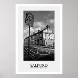 Póster Salford, Inglaterra noroccidental