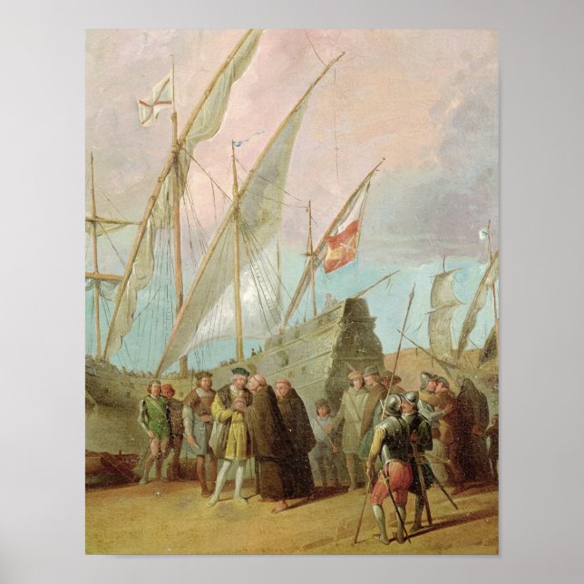 Póster Salida de Cristóbal Colón de Palos (Frente)