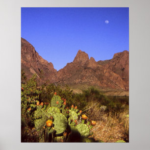 Póster Salida de la luna de Chisos