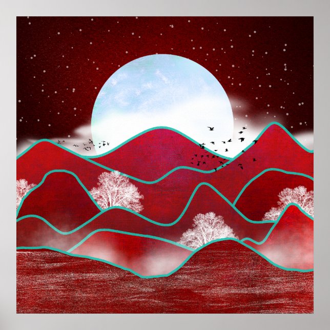 Póster Salida de la luna roja (Frente)