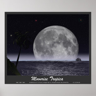 Póster Salida de la luna Tropica
